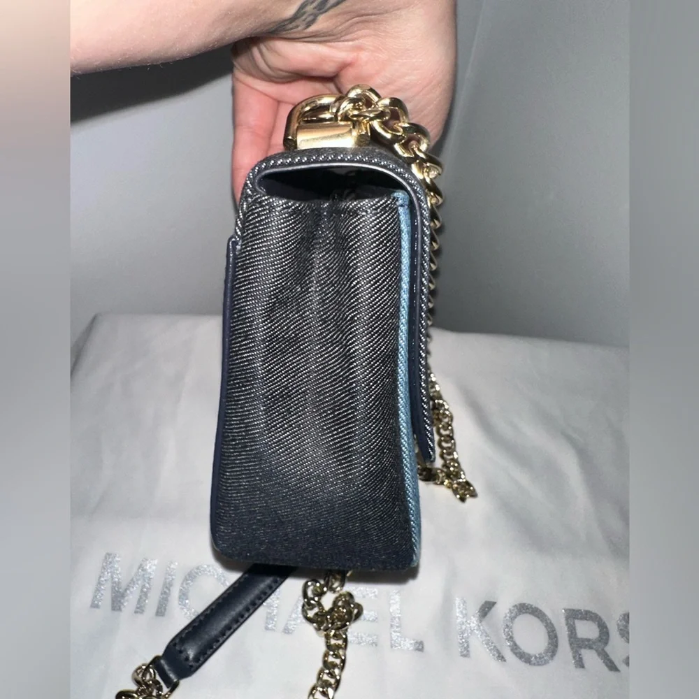 Michael Kors Sloan Small Denim crossbody! - Picture 6 of 9